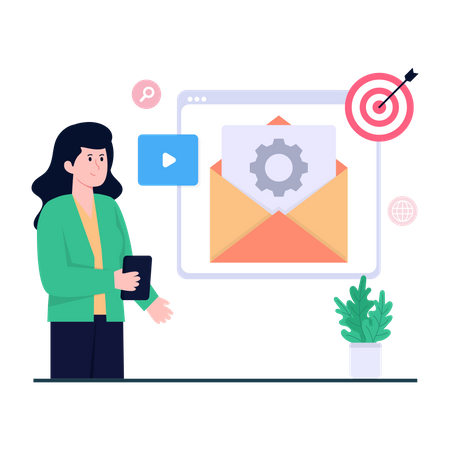 Email Setting  Illustration