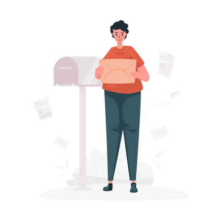 Assistance par courrier électronique  Illustration