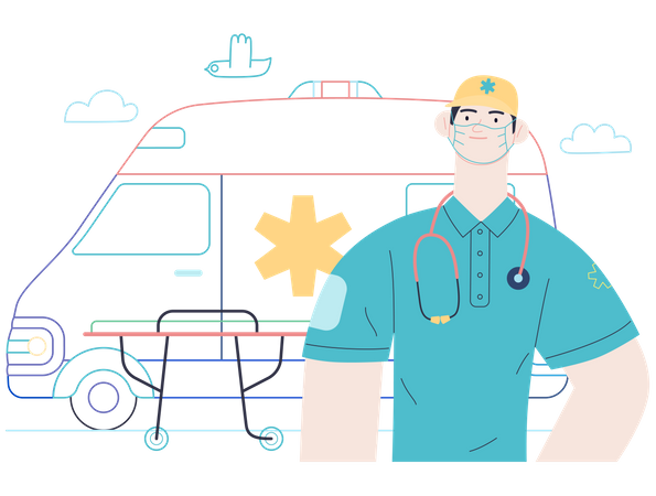 Emergency medical service  Illustration