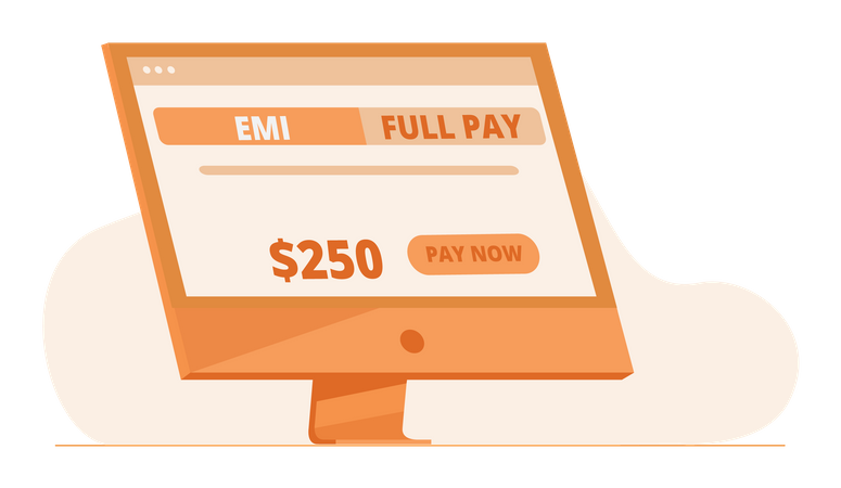 Paiement emi  Illustration