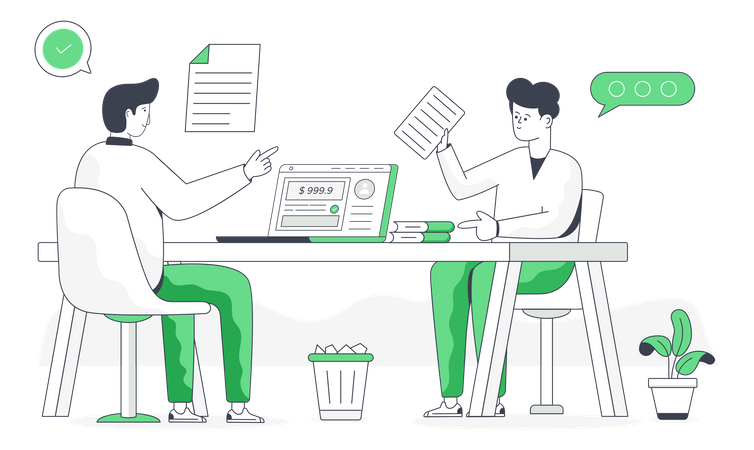 Employee Interview  Illustration