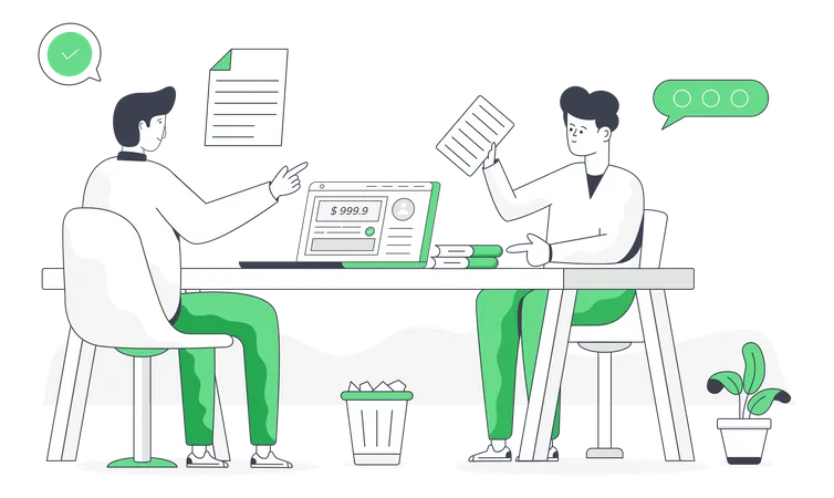 Employee Interview  Illustration