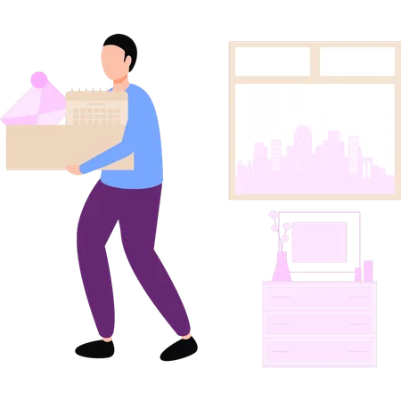 Employee is leaving job  Illustration