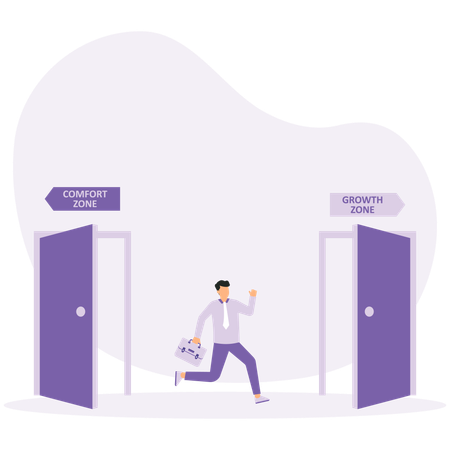 Empresario abandona zona de confort y emprende proceso de crecimiento  Ilustración