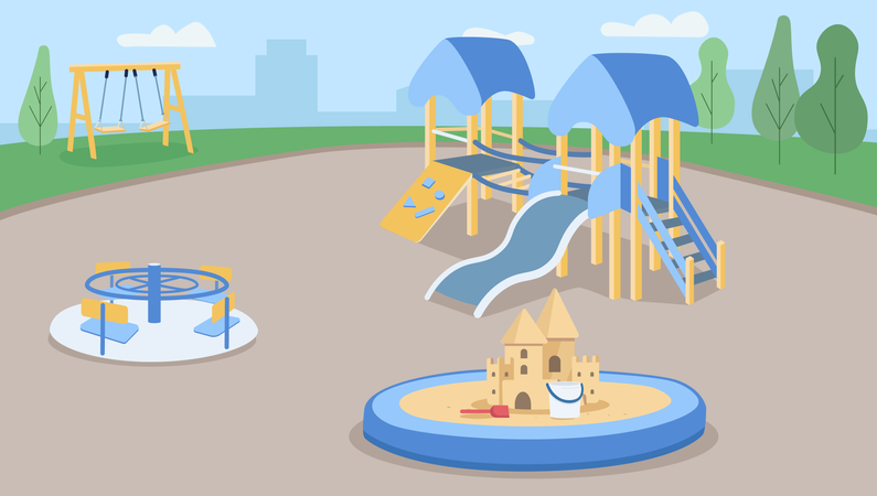 Empty playground  イラスト