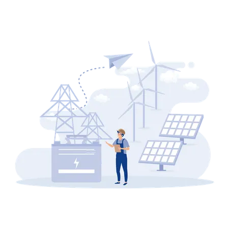 Energy storage  Illustration