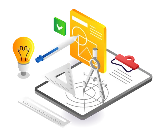 Engineering drawing ideas  Illustration