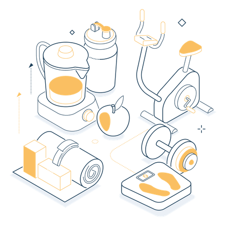 Equipamento de ginástica  Ilustração