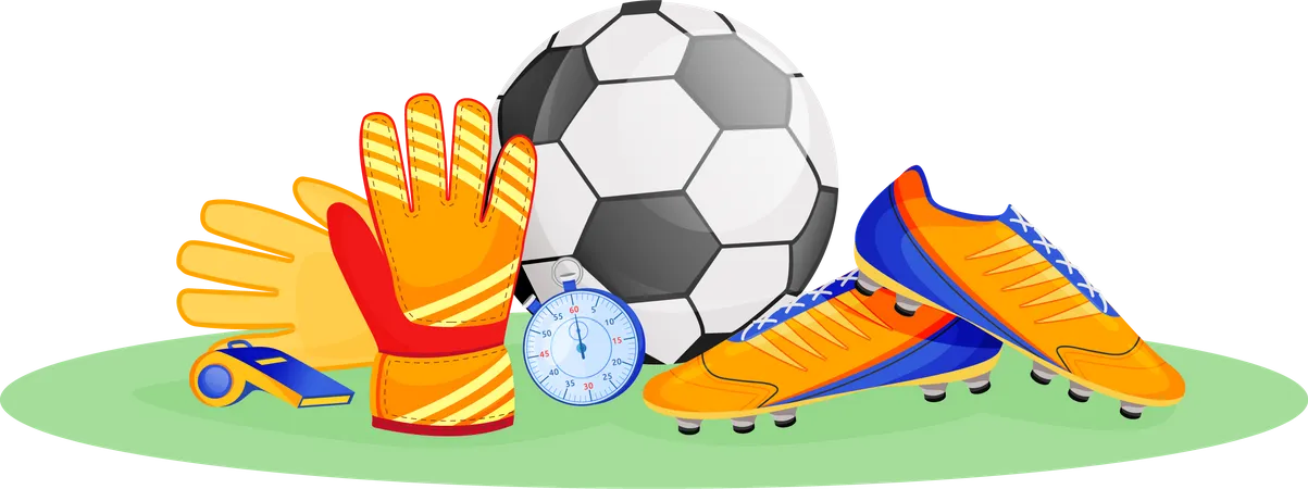 Equipamento de futebol  Ilustração