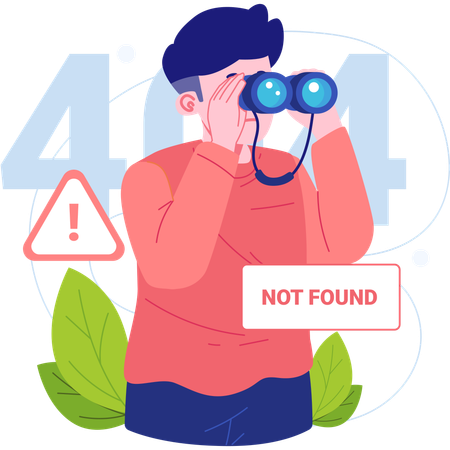 Erreur 404 introuvable  Illustration