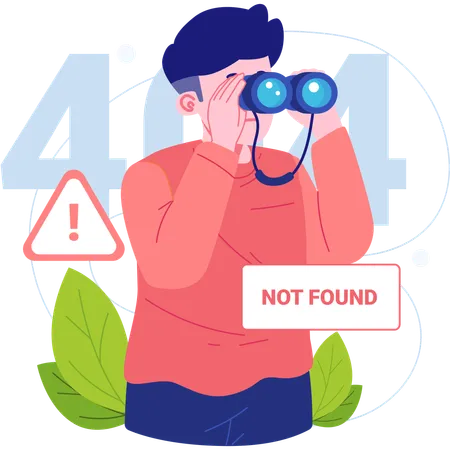 Erreur 404 introuvable  Illustration