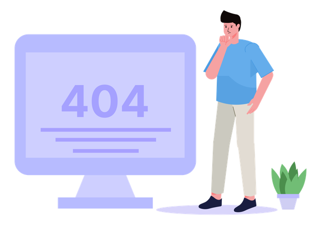 Erreur Internet 404  Illustration