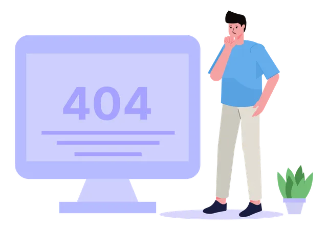 Erreur Internet 404  Illustration