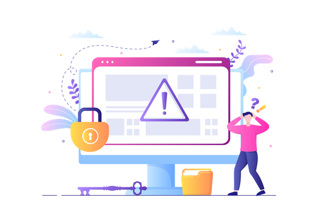 Error de acceso al inicio de sesión  Ilustración