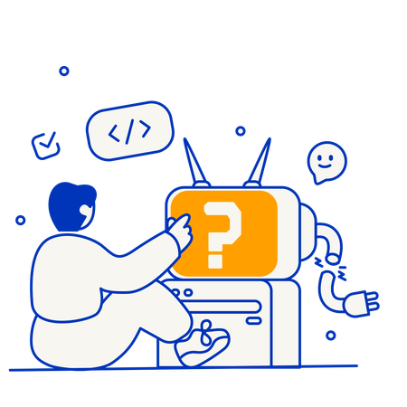 Error handling  イラスト