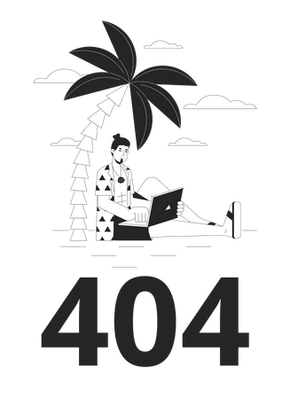 Error de trabajo remoto 404  Ilustración