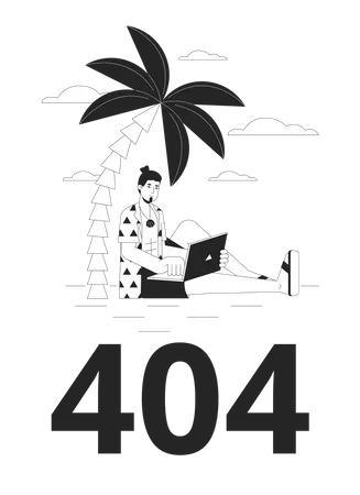 Error de trabajo remoto 404  Ilustración