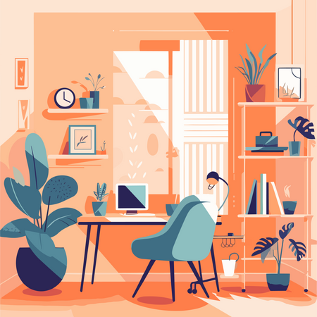 Espace de travail vide  Illustration