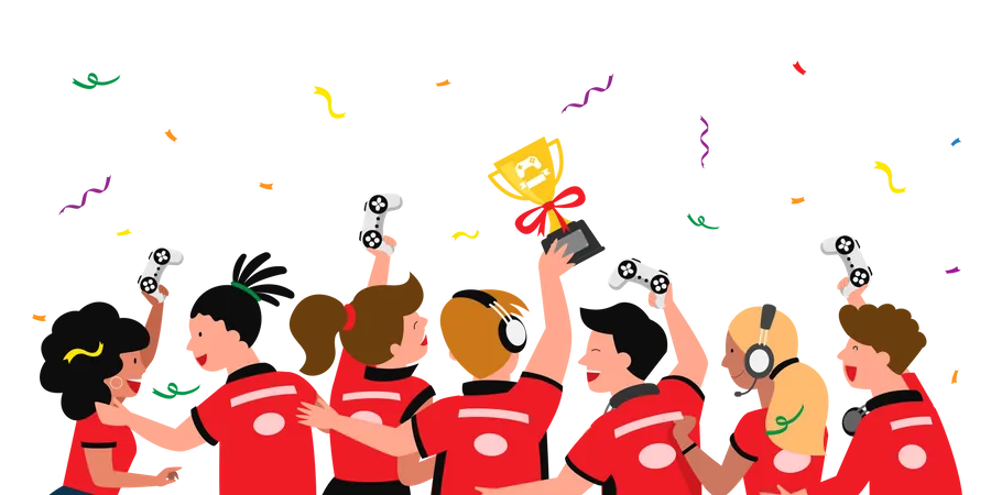 Esports competition Winner team  Illustration