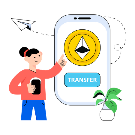 Ethereum Transfer  Illustration