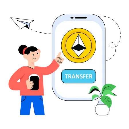 Ethereum Transfer  Illustration