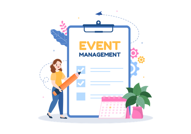 Event management  Illustration