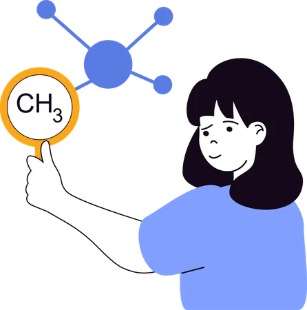 Expérience chimique réalisée par un étudiant  Illustration