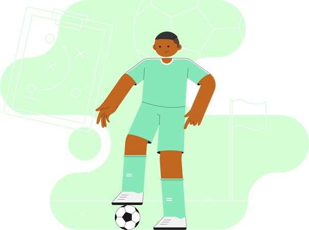 Expert Footballer  Illustration