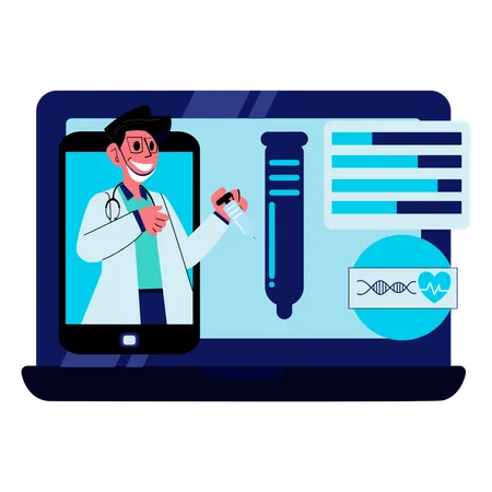 Explicación de la vacuna contra el virus corona  Ilustración