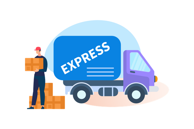 Express Delivery  イラスト