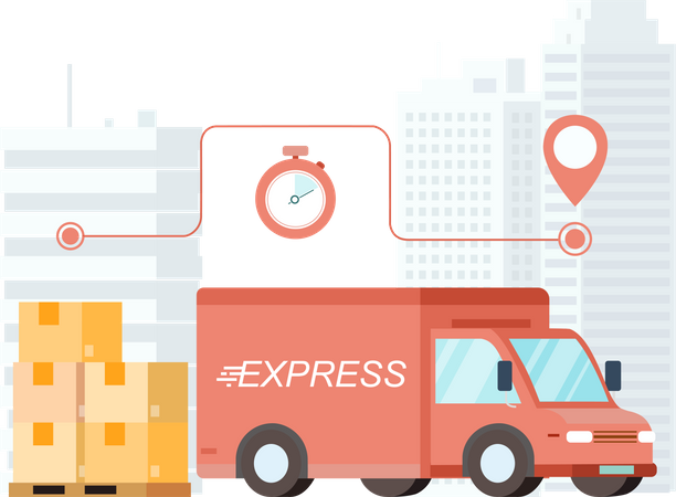 Express Delivery  Illustration