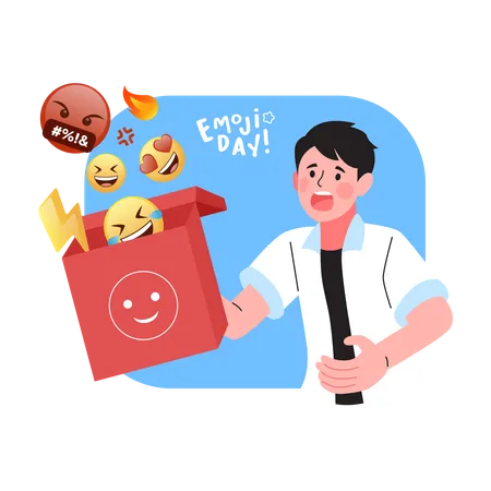 Expressões de emojis  Ilustração