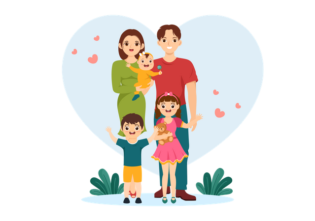 Family love  Illustration