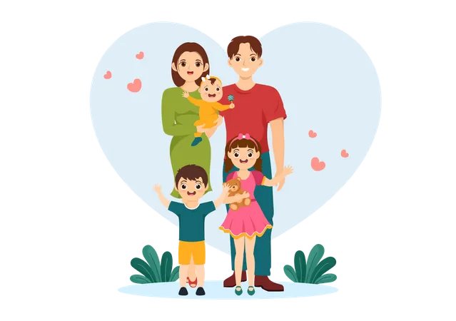 Family love  Illustration