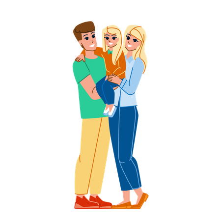 Family love  Illustration