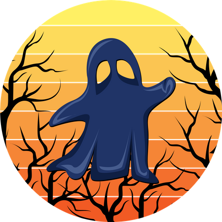 Fantasma de halloween  Ilustración