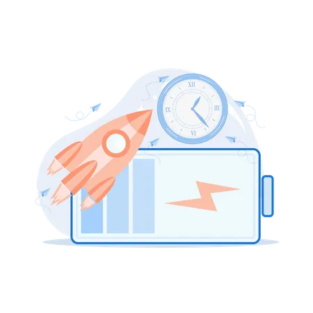 Fast charging technology  Illustration