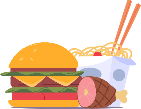 Fast Food  Illustration