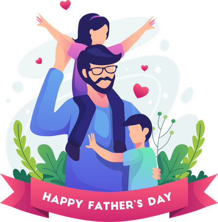 Feliz Día del Padre  Ilustración