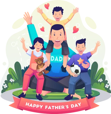 Feliz Día del Padre  Ilustración