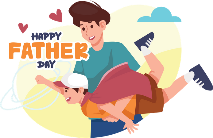 Feliz día del padre  Ilustración