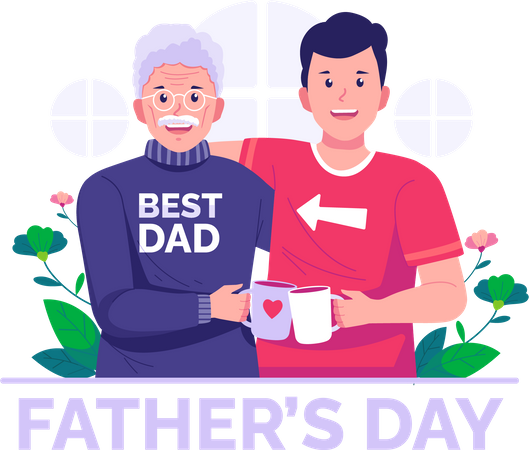 Feliz Día del Padre  Ilustración