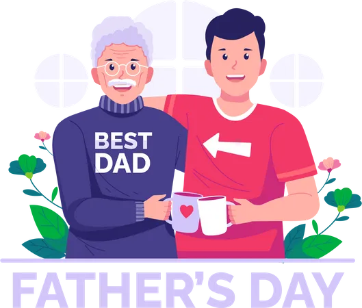 Feliz Día del Padre  Ilustración