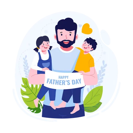 Feliz Día del Padre  Ilustración