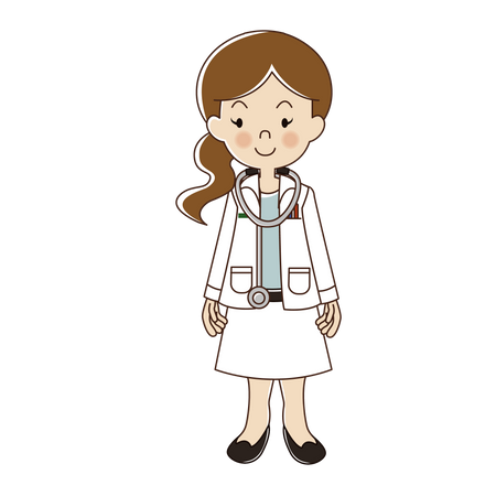 Female Doctor  Illustration