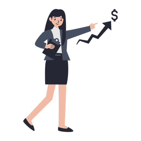 Female financial consultant  Illustration