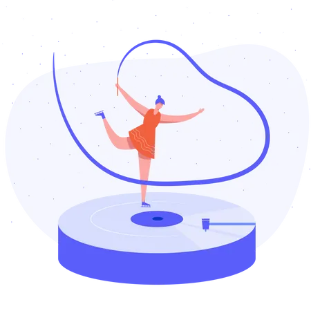 Female gymnast  Illustration