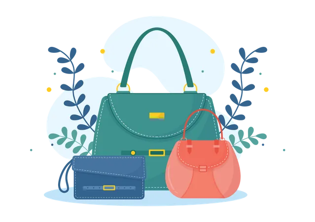 Female handbag  일러스트레이션