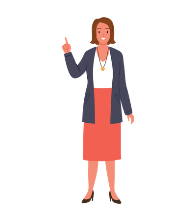 Female Teacher  Illustration