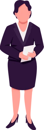 Female television show host  Illustration